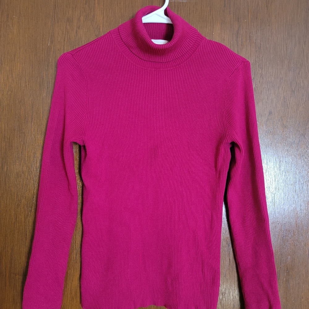 Chico's Women's Ribbed Turtleneck Sweater